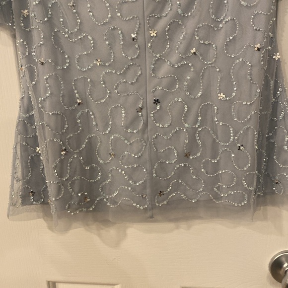 NWOT Adrianna Papell sequence blouse-6 - Picture 6 of 9